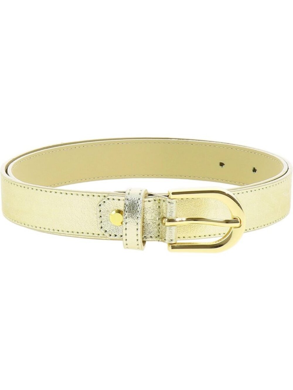 Stylish Women's Genuine Italian Leather Belt, Elegant Design, Made in France